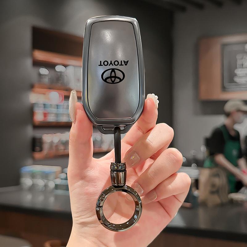 Moderne Autoschlüsselhülle Abdeckung Schale Für Toyota Land Cruiser 200 300 Prado Crown TLK 200 Yaris Cross Hilux Innova Fortuner Camry 55