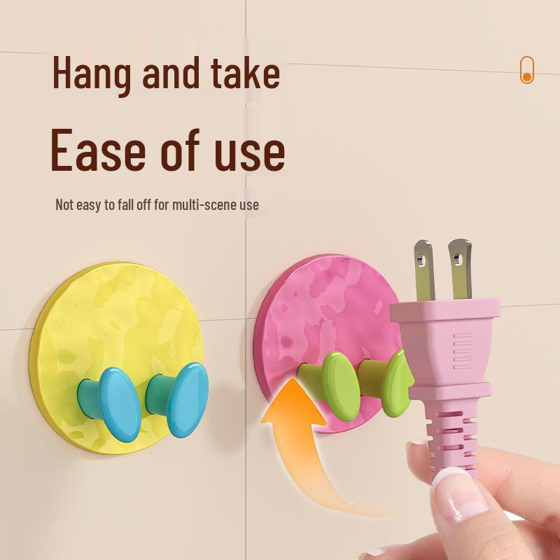 Multifunctional Adhesive Wall Socket Holder for Kitchen Cords