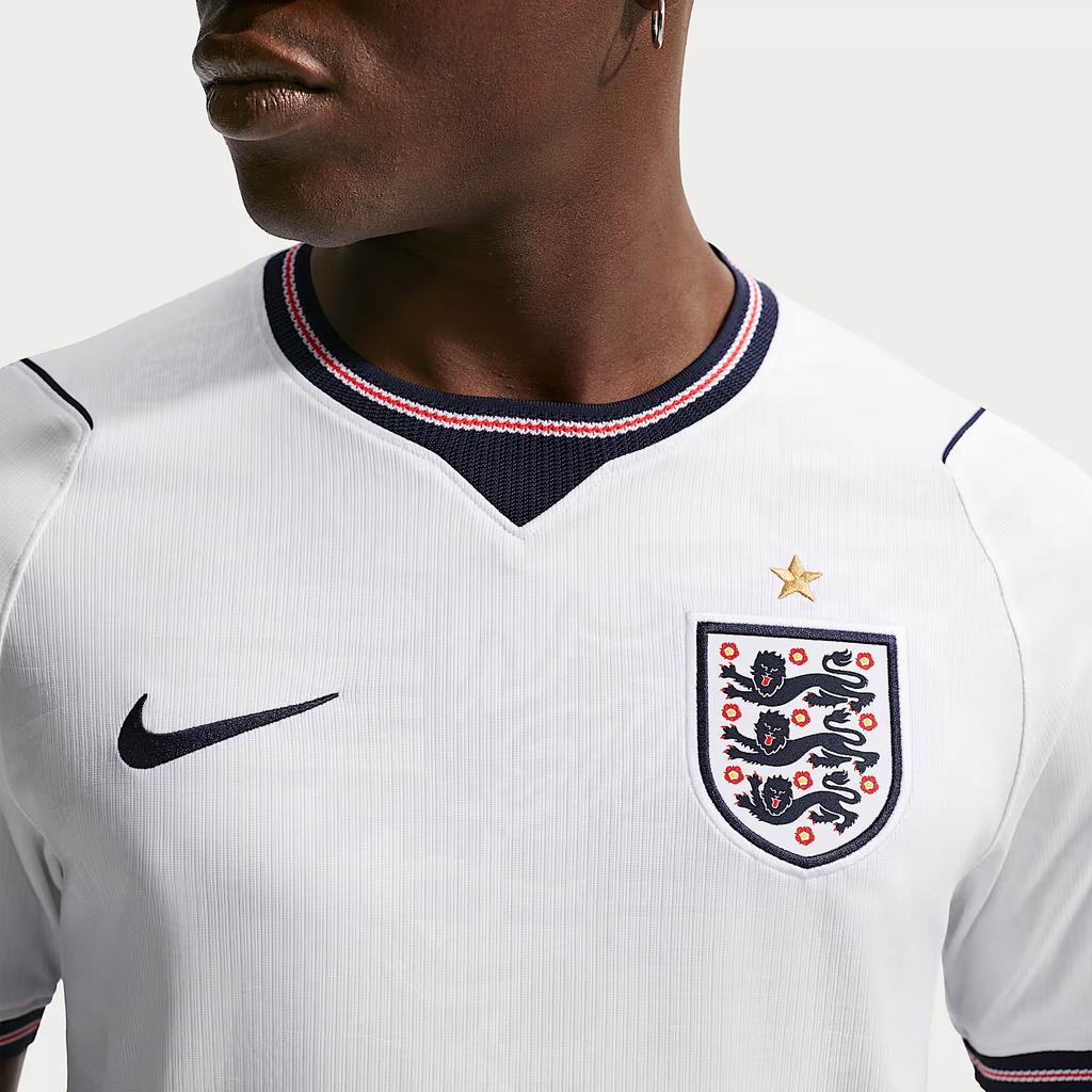 Nike Dri-Fit 2026 Season England Home Fan Version Quick-Dry Comfortable Short Sleeve Football Shirt Men Tops IB5290-100