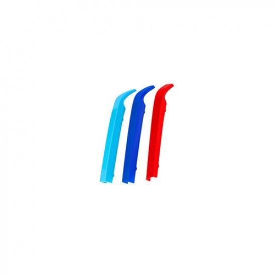 Fit For BMW 7 Series 2016- M-Color Front Center Mesh Grille Grill Strip Trim