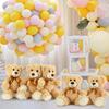 Cute Colorful Bow Tie Bear Doll Plush Toy Hug Bear Doll Stuffed Animals Children Birthday Gift Pillow Teddy Bear Home Decor