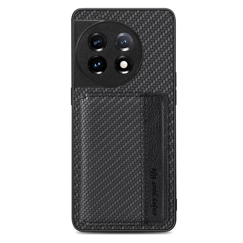 

Magnet Wallet Card Slot Case For OnePlus One Plus 15 15R 13 13R 12 Ace 6T 6 5 3 Pro Shockproof Leather Silicone Case Back Cover OnePlus 12 чёрный