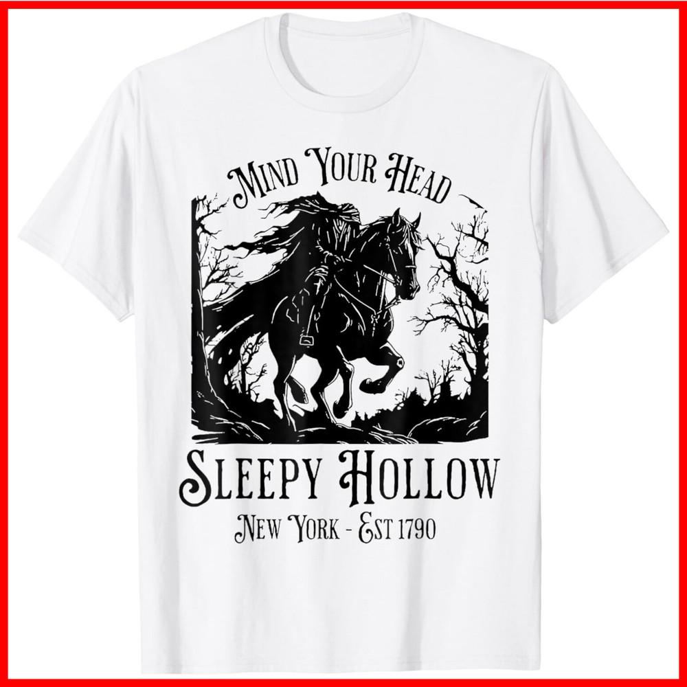 Mind Your Head Sleepy Hollow Headless Horseman White Cotton T-Shirt Unisex T-Shirt XXXL