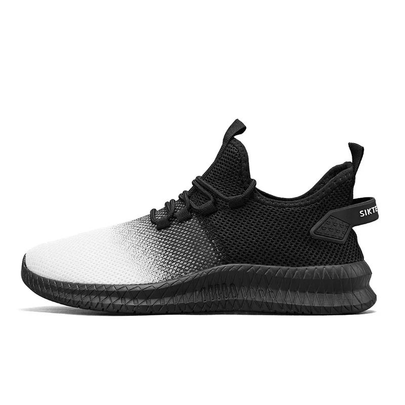 Fashion SYTK 2024 Men's Sneakers Breathable Men Casual Shoes Outdoor Non-Slip Male  Walking Lightweight Fashion Male Tennis Shoes