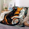 1pc Cat Artwork Blanket Lightweight Flannel Blanket Throw Blanket For Sofa, Bed, Travel, Camping yy2509026216