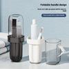 Portable 3 In 1 Toothbrush Storage Case High-Capacity Design Toothbrush Rack Mouthwash Cup Dustproof Holder