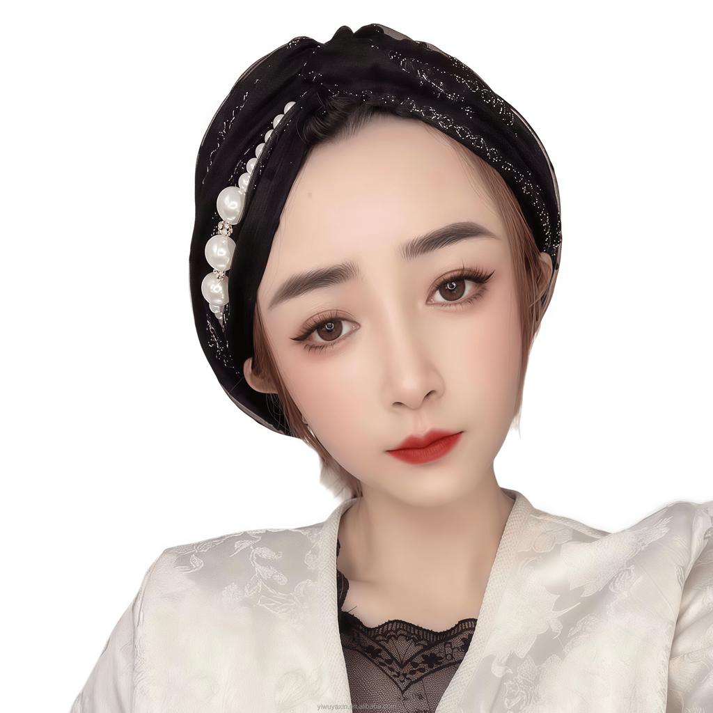 YASEEN Fashion Muslim Lace Eco-Friendly Breathable Four Seasons Hair Accessories Women Caps Turban Hat