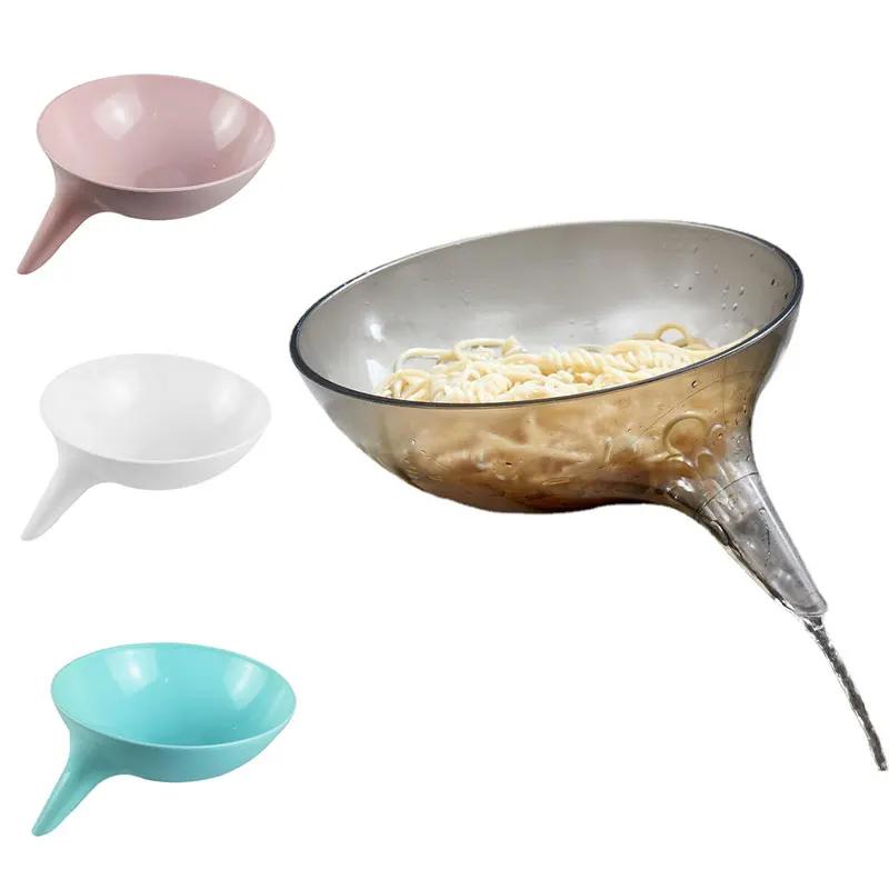 Multifunctional Drain Bowl Sink Strainer Drain Plastic Fruit Vegetable Washing Basket Drainer Food Colander Baskets Filter Shelf