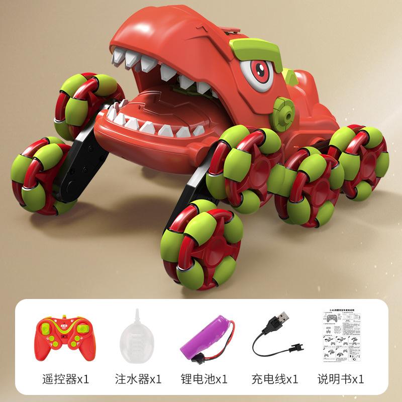 Eight Wheel Dinosaur Remote Control Stunt Car Spray Climbing Children Boy Electric Toy Remote Control Car