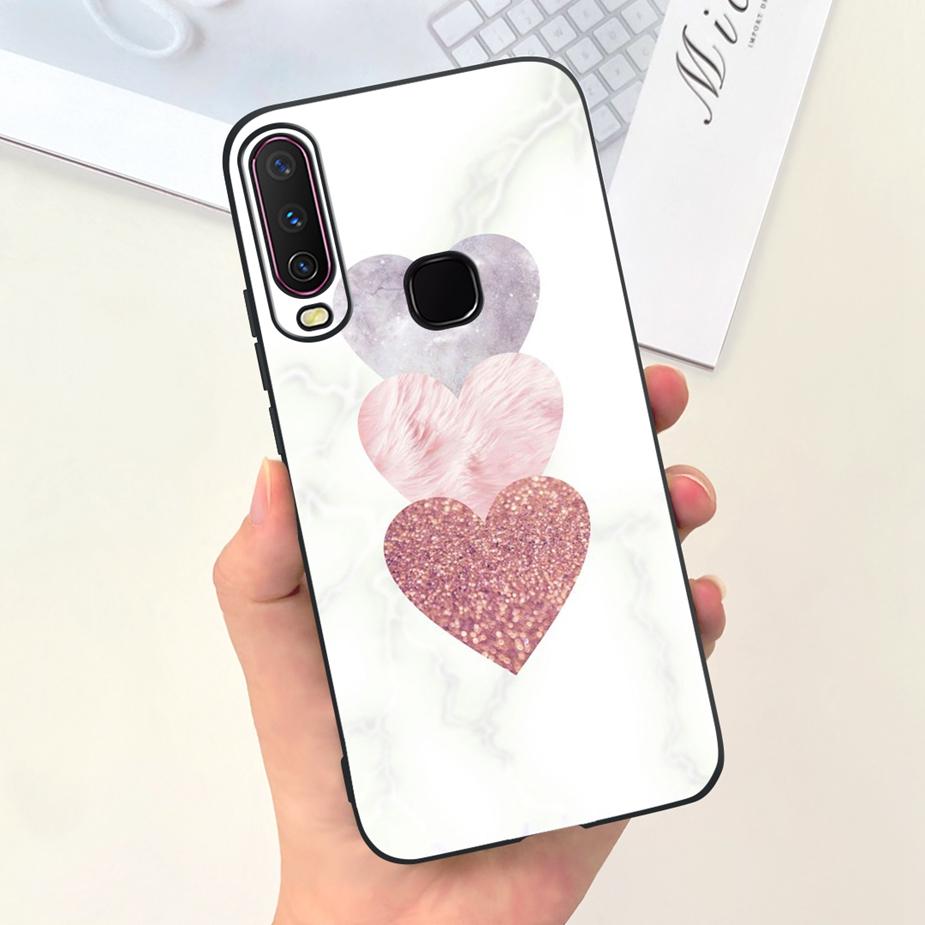For Vivo Y12 Case Vivo Y15 Y17 1902 1904 Cute Fashion Cartoon Cover Soft Silicone Phone Case For Vivo Y15 Y 12 17 VivoY12 Fundas