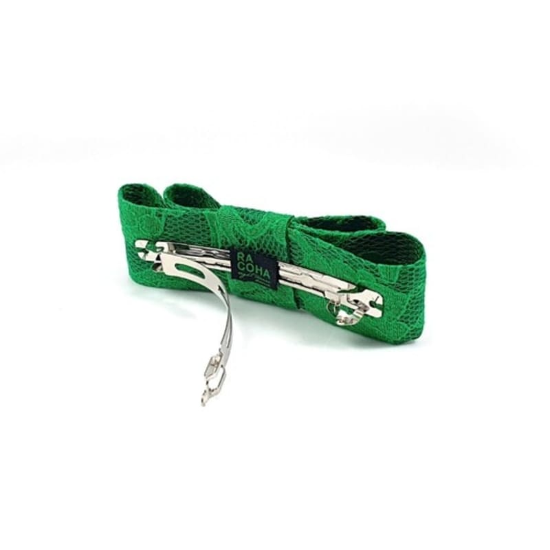 RACOHA SABRINA GREEN WIDE Hair pin