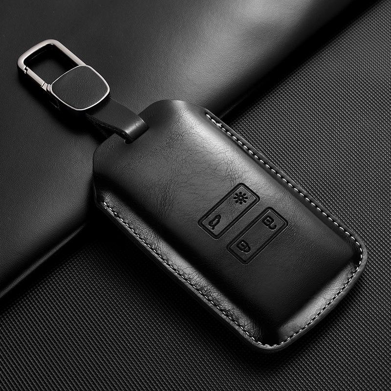 Renault Koleos Kadjar Dongfeng E-Notes Leather Key Cover for Men