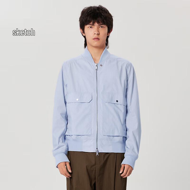 

CROQUIS Men s Baseball Collar Cotton Jacket S