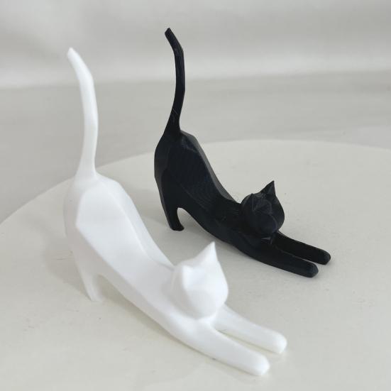 1/2/3Pcs Lifelike Cat Sculpture 3D Printed Handcrafted Simulation Cat Ornament Party Home Decoration Cat Lover Gift