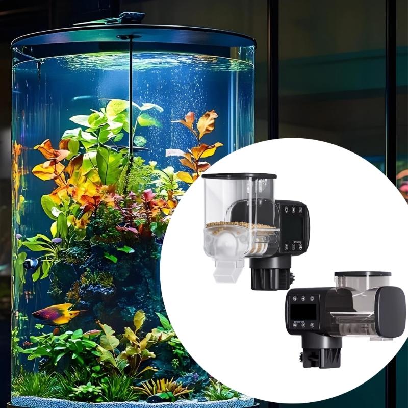 Digitaler Fischfutterspender Zeitschaltuhrgesteuertes Automatisches Fütterungsgerät Für Aquarien Und Fischtanks Fütterungszubehör