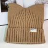 Cute Cat Ear Hat Women's Autumn and Winter Youth Warm Ear Protection Knitted Wool Hat Casual Versatile Crimped Headgear