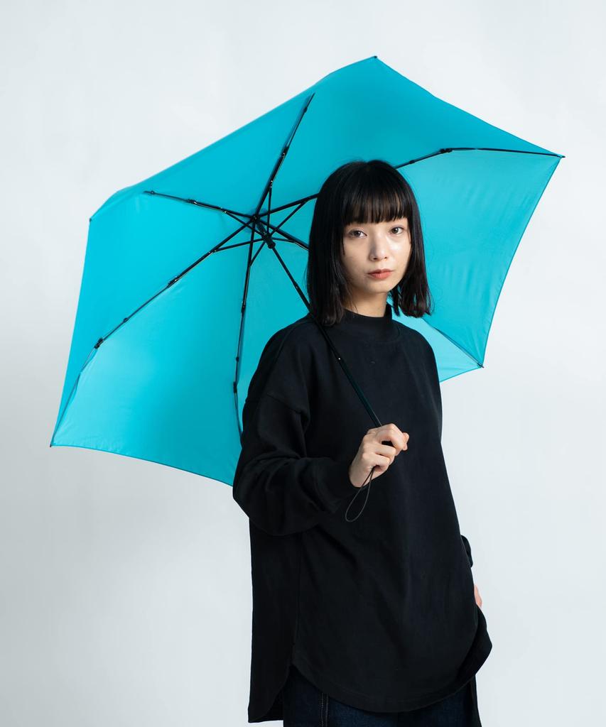 KiU KiU Lightweight Folding Airlite [2024] Umbrella, Standard, Black, 58cm, 160g, K136-900