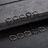 0.8/1cm Alloy Nose Rings D Shape Nose Hoop Stud Ear Cartilage Piercing Nose Nostril Piercing Nariz Body Jewelry Piercings