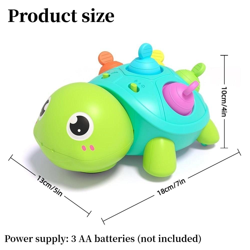 Musical Crawling Baby Crawling Toys Montessori Musical Turtle Toy Turtle Baby Toys  For 0-18 Month