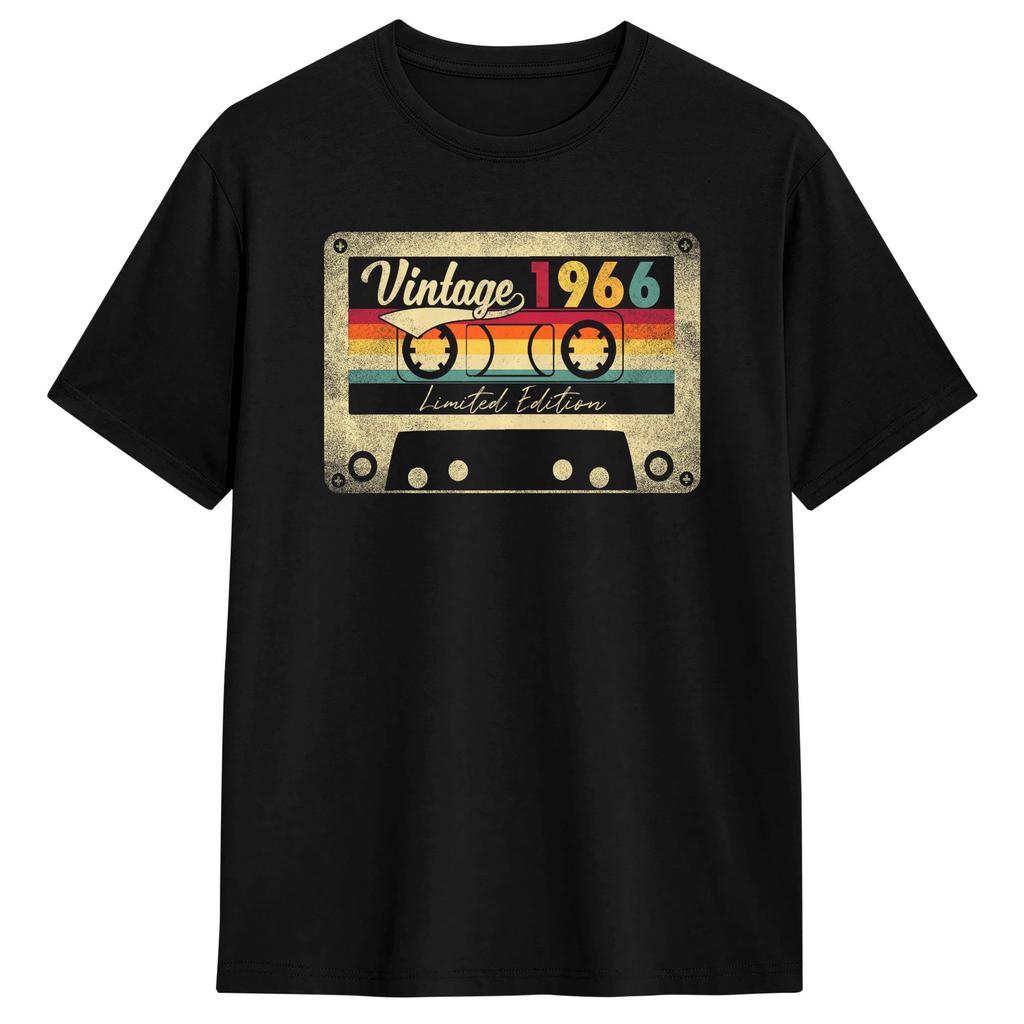 Unisex Vintage Awesome Retro Th Birthday USA Flag T Shirt Pure Cotton Clothing Fashion Short Sleeve O Neck Tees
