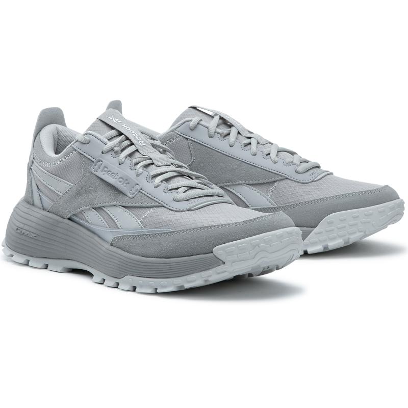 Reebok Low Top Running Shoes Unisex Light Gray Sneakers 100242434