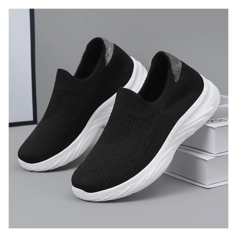 Shoes for Men, Flyknit Casual Shoes, Soft Sole Lightweight Stirrup Walking Shoes