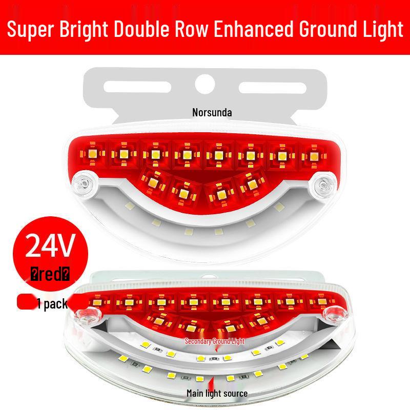 24V LED Truck Ground Light: High Brightness, Waterproof Side Marker, 12V Tire & Turn Signal Light