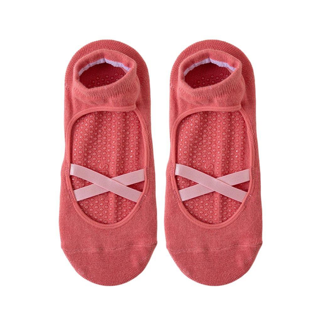 Cotton Pilates Socks Breathable Mid Tube Socks Casual Yoga Socks Women