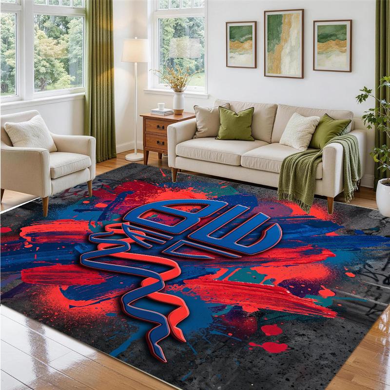 Bolton Wanderers FC Design Crystal Velvet Rug Soft Decorative Mat for Bedroom Entrance