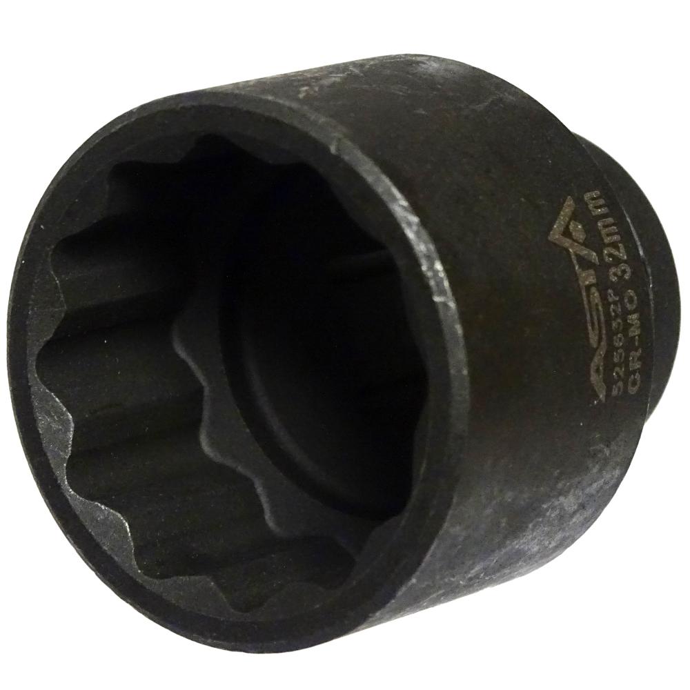 Impact Socket 32mm 12-point 1/2' Socket Wrench CR-Mo, Asta