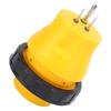 15A Male To 30A Female Converter Straight Adapter Weatherproof US Plug for RV Generator Cords 125V