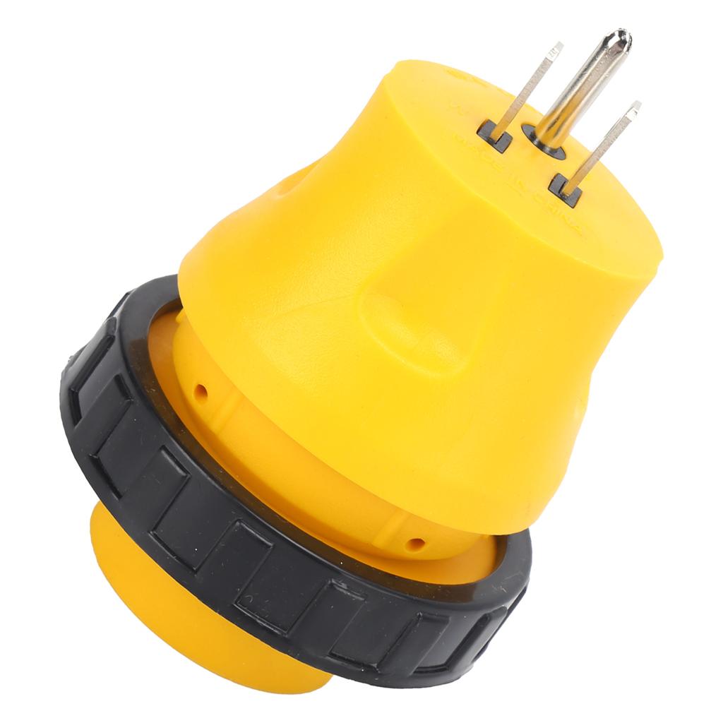 15A Male to 30A Female Converter Straight Adapter Weatherproof US Plug for RV Generator Cords 125V