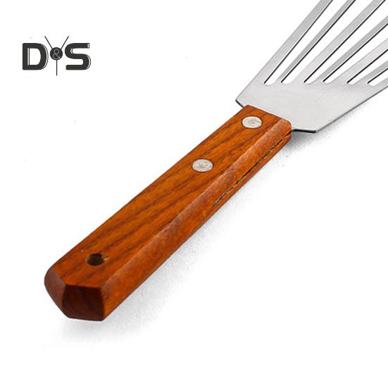 Heat-resistant Hollow Structure Stainless Steel Spatula Practical Fan Shaped Cooking Shovel Cooking Tool