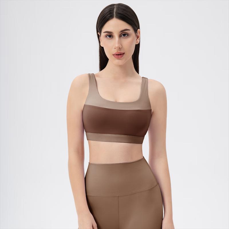 Женский спортивный бюстгальтер-майка для йоги Lycra Color Block M