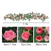 190cm Artificial Rose Vine Rattan Vine Hanging Rose Realistic Silk Flowers Rattan  Outdoor