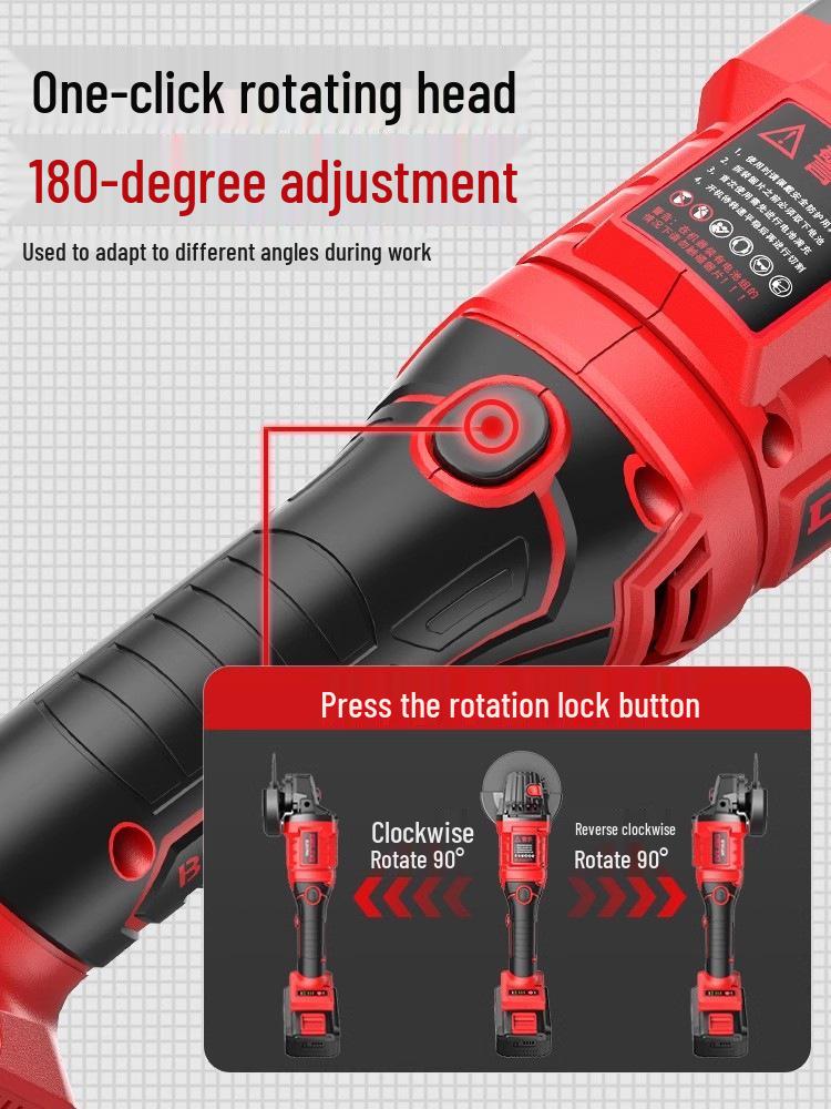 Delixi Rechargeable Brushless Angle Grinder Kit
