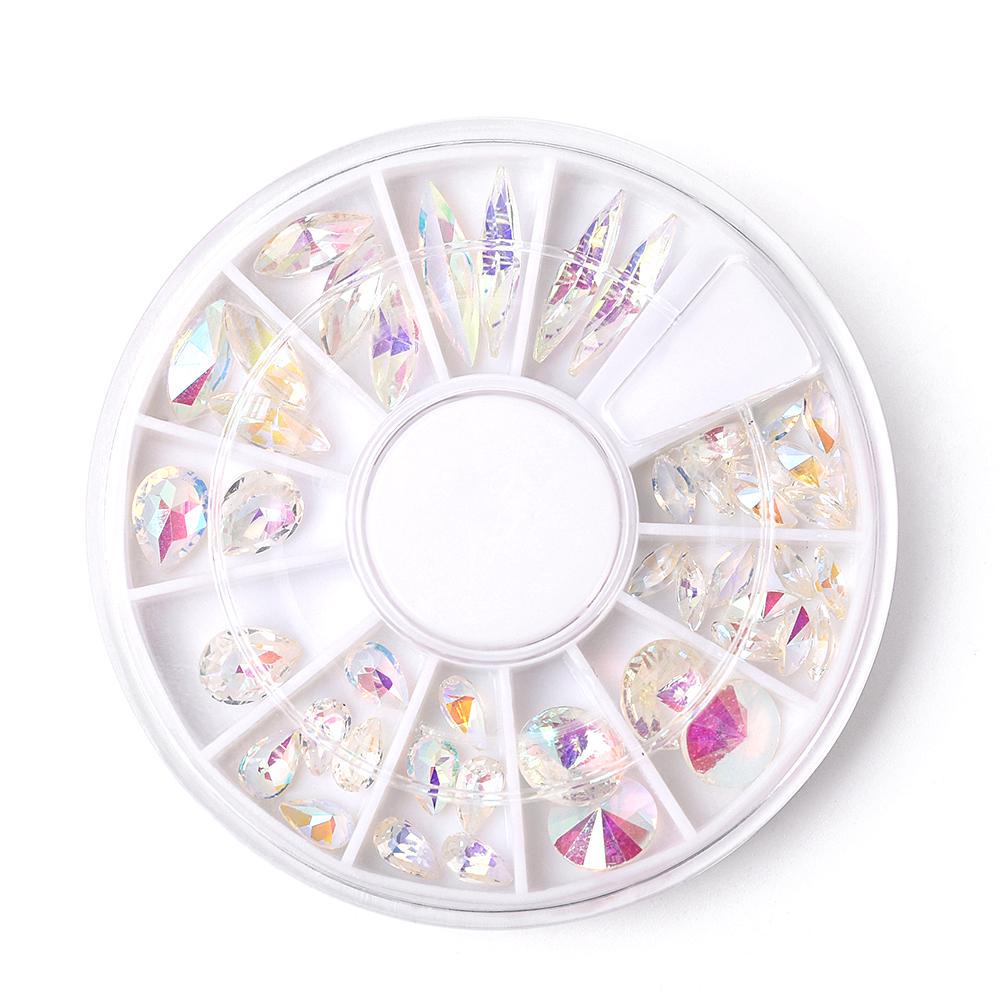 

KADS AB Base Clear Color Стразы для дизайна ногтей для маникюра Декор со стразами Украшения для дизайна ногтей Красота аксессуары Наклейки