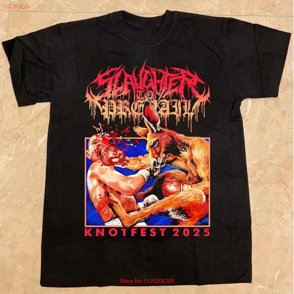 New Slaughter To Prevail 2025 Knotfest For Fans S 5xl T Shirt Bm1127 Vintage Streetwear Comfortable Stylish Versatile