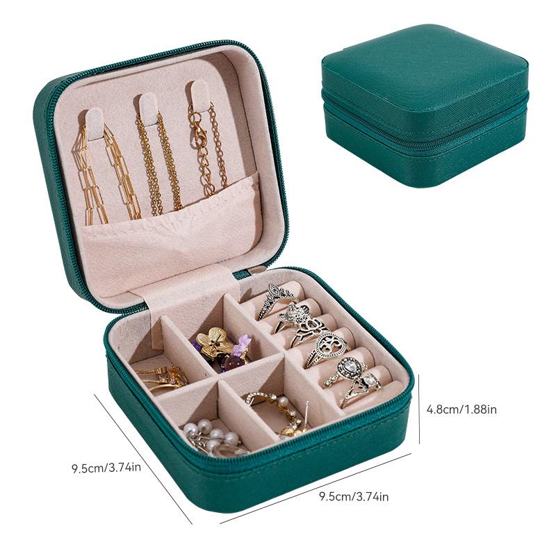 Double Layer Ring Earrings Jewelry Box Storage Large Capacity