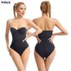 Strapless Bodysuit Zonder Rug met Ingebouwde Beha, X-vormige Buikcontrole & Open Kruis Ontwerp, Naadloze Full Body Shaper Voor Dames Lingerie, Grote Maten