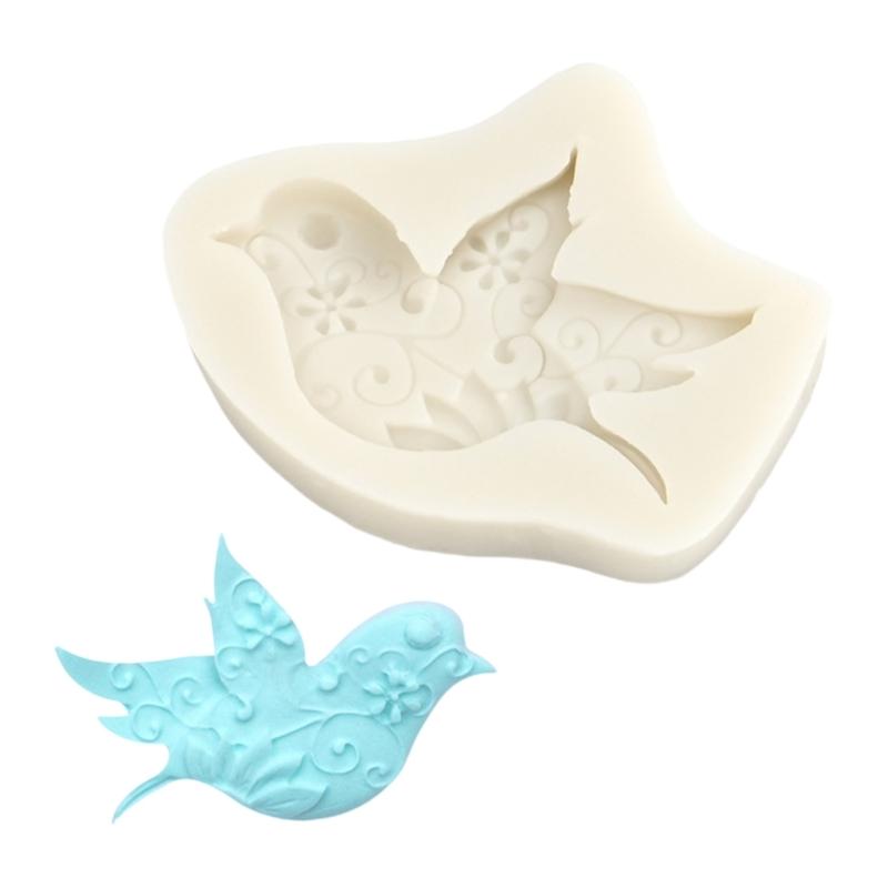 

Fondant Cake Decorating Molds Silicone Molds Bird Pattern Chocolate Molds Holiday Dessert Cake Baking Tool Nonstick