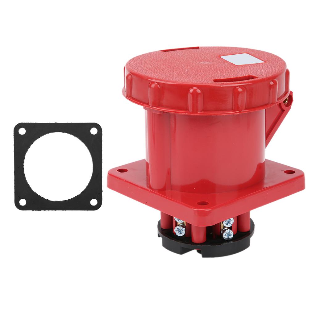 380415V 63A Industriestecker 3P+E 4-polig Gerader Stecker IP67 Wasserdicht für Bauwesen