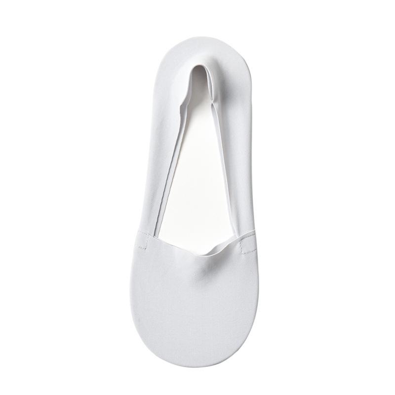 Women's Summer Thin Crew Socks - Low Cut, Non-Slip, Heel-less, Seamless Ice Silk, Pure Cotton, Solid Color.