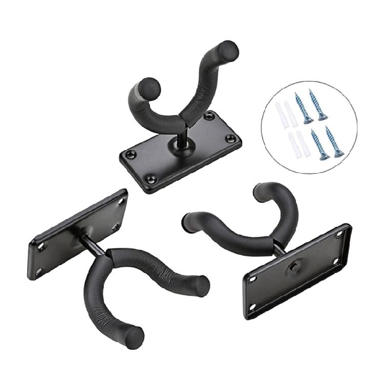 Guitar Wall Hanger Wall Mount Guitar Hook Holder Metal Base Display Stand for Acoustic Electric Guitar Bass Banjo