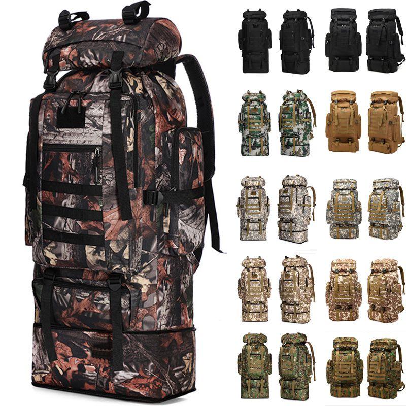 70l80l100loutdoor Rucksack Military Tactical Backpacks Camping Hiking Trek Bag
