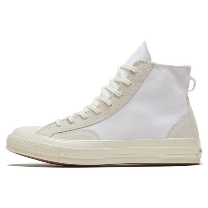 

Converse Кеды Chuck Hi 1970-х годов из обсидиановой замши с высоким верхом и парусиновым верхом, унисекс, белая и серая строчка 35