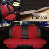 All-Season Breathable Linen Car Seat Cushion Set with Polka Dot Embroidery