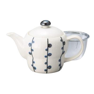 Hand-painted Sea Grape Pot (U) [17.7 X 10.6 X 11.9 Cm]  Japanese Tableware