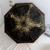 Golden Totem  pattern, automatic folding umbrella, portable and foldable design, 8 ribs, a Christmas or birthday gift.