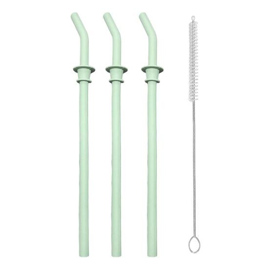 3Pcs Straw Replacement Set for Hydro Flask Tumbler Long Cleaning Brush BPA Free Food-Grade Straw for Hydroflask Travel Mug